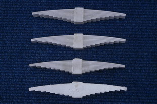 4 Class 40 Dummy Leaf Springs - Aluminum,175mm width, 16mm thick, 30 x 18mm buckle- can be drilled for coil spring, 7 1/4"g  10 1/4" g.